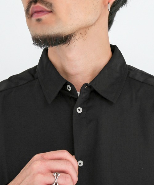 LUXSTYLE(ラグスタイル)の「バルーンスリーブ長袖シャツ(シャツ/ブラウス・メンズ・ブラウン/スミクロ/ブラック/バーガンディー/ホワイト・M/L)」の18枚目の写真