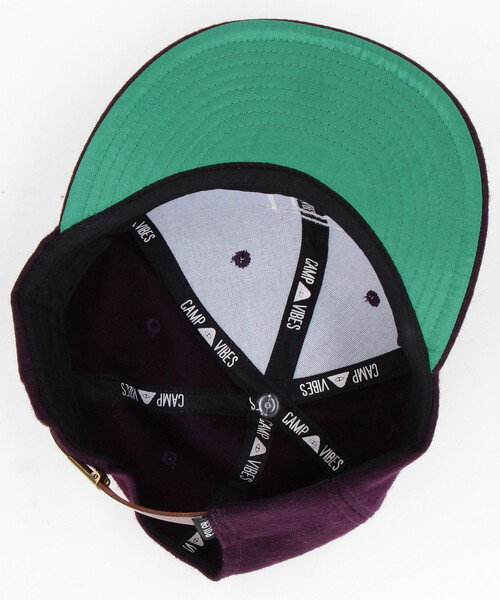 POLeR(ポーラー)の「POLeR/ポーラー CLASSIC WOOL BASEBALL CAP クラシック ウールベースボールキャップ(キャップ・メンズ・ブラック/ネイビー/ワインレッド・ONE SIZE)」の9枚目の写真