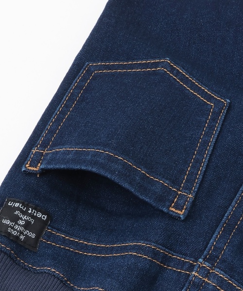 petit main（プティマイン）の「裏起毛デニムパンツ（デニムパンツ・キッズ・ネイビー/ブルー・80ｃｍ/110cm/120cm/100cm/90cm/130cm）」の11枚目の写真