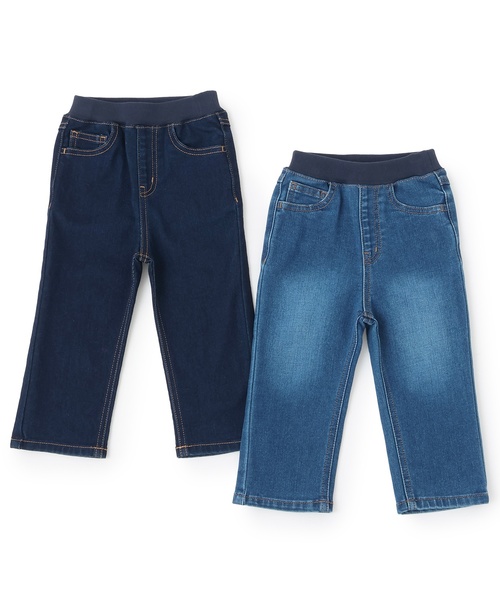 petit main（プティマイン）の「裏起毛デニムパンツ（デニムパンツ・キッズ・ネイビー/ブルー・80ｃｍ/110cm/120cm/100cm/90cm/130cm）」の14枚目の写真