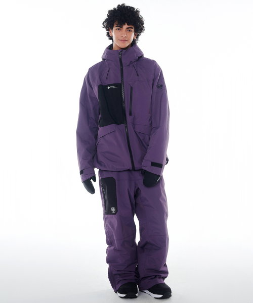 DOLL OUTERWEAR(ドラ アウターウェア)の「2425 クラーロジャケット&パンツ ボードウェアセット パープル 男女共用(セットアップ・レディース・その他・SMALL/MEDIUM/LARGE/X-LARGE/X-SMALL)」の1枚目の写真