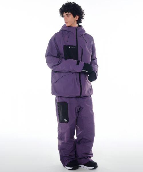 DOLL OUTERWEAR(ドラ アウターウェア)の「2425 クラーロジャケット&パンツ ボードウェアセット パープル 男女共用(セットアップ・レディース・その他・SMALL/MEDIUM/LARGE/X-LARGE/X-SMALL)」の4枚目の写真