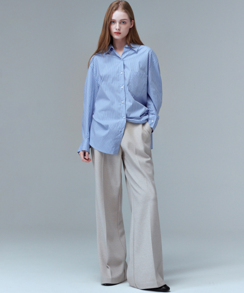 MALOUPE(マロップ)の「2166 ヘビー起毛ワイドパンツ(ベージュ)(スラックス・レディース・ベージュ・26/28/30)」の7枚目の写真