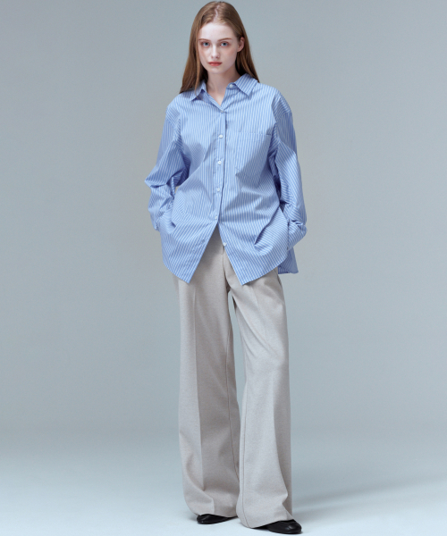MALOUPE(マロップ)の「2166 ヘビー起毛ワイドパンツ(ベージュ)(スラックス・レディース・ベージュ・26/28/30)」の8枚目の写真