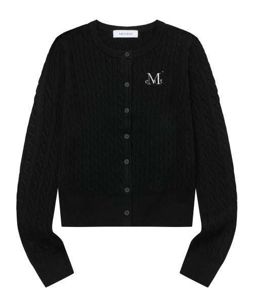 MUCENT（ムセント）の「アディアンボタン クロップニットカーディガン (5カラー)（ニット/セーター・レディース・チャコール/ネイビー/ブラック/グレー・FREE）」の12枚目の写真