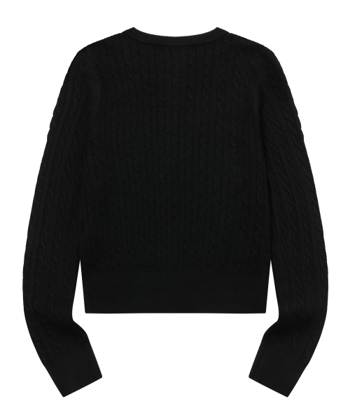 MUCENT（ムセント）の「アディアンボタン クロップニットカーディガン (5カラー)（ニット/セーター・レディース・チャコール/ネイビー/ブラック/グレー・FREE）」の13枚目の写真