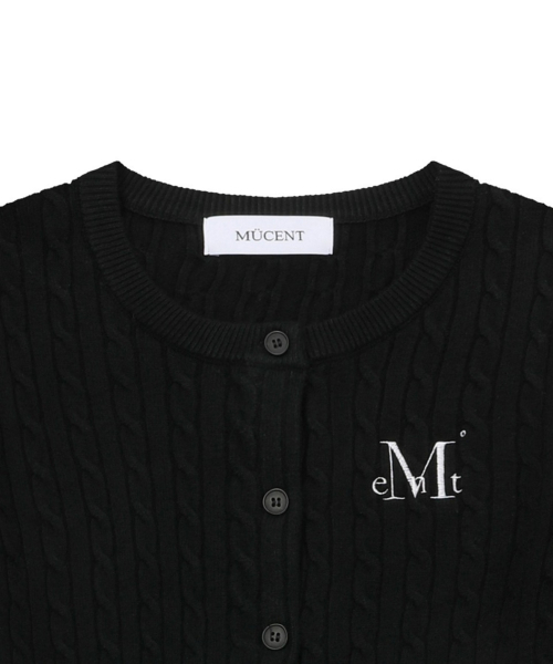 MUCENT（ムセント）の「アディアンボタン クロップニットカーディガン (5カラー)（ニット/セーター・レディース・チャコール/ネイビー/ブラック/グレー・FREE）」の14枚目の写真