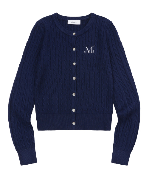 MUCENT（ムセント）の「アディアンボタン クロップニットカーディガン (5カラー)（ニット/セーター・レディース・チャコール/ネイビー/ブラック/グレー・FREE）」の16枚目の写真