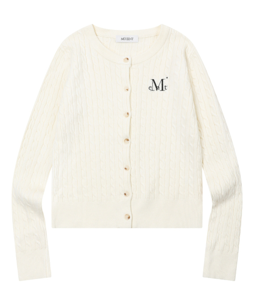 MUCENT（ムセント）の「アディアンボタン クロップニットカーディガン (5カラー)（ニット/セーター・レディース・チャコール/ネイビー/ブラック/グレー・FREE）」の20枚目の写真