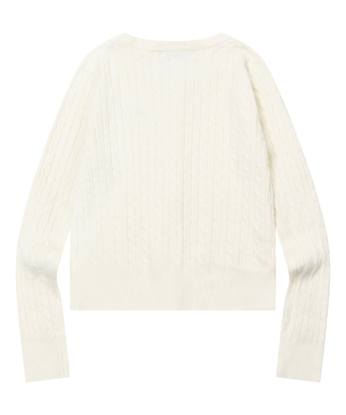 MUCENT（ムセント）の「アディアンボタン クロップニットカーディガン (5カラー)（ニット/セーター・レディース・チャコール/ネイビー/ブラック/グレー・FREE）」の21枚目の写真