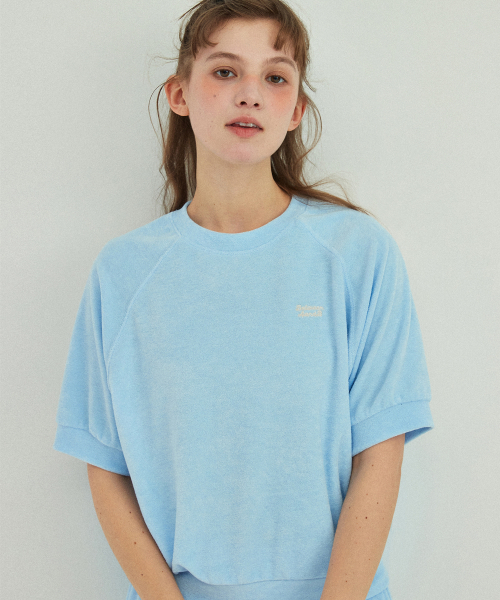 Between A and B（ビトウィーンエイアンドビー）の「テリーラグランTシャツ[ブルー]（Tシャツ/カットソー・レディース・その他・FREE）」の2枚目の写真