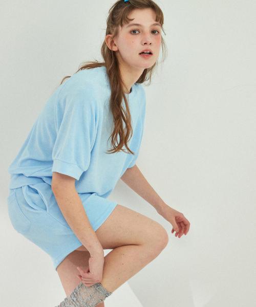 Between A and B（ビトウィーンエイアンドビー）の「テリーラグランTシャツ[ブルー]（Tシャツ/カットソー・レディース・その他・FREE）」の3枚目の写真