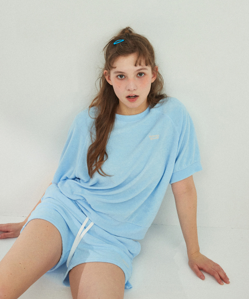 Between A and B（ビトウィーンエイアンドビー）の「テリーラグランTシャツ[ブルー]（Tシャツ/カットソー・レディース・その他・FREE）」の4枚目の写真