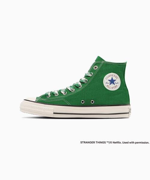 CONVERSE(コンバース)の「CONVERSE×STRANGER THINGS/コンバース×ストレンジャー・シングス/ALLSTAR AGED 87 CL HI(スニーカー・メンズ・モスグリーン/レッド/ブラック・8/9.5/9/8.5)」の2枚目の写真