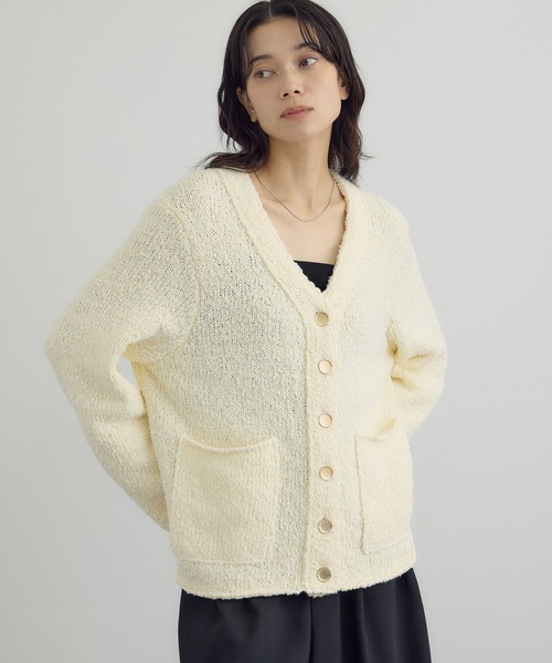 セール】Vネックジャケットカーディガン（カーディガン/ボレロ