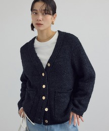 SALON adam et rope' | Vネックジャケットカーディガン(カーディガン/ボレロ)