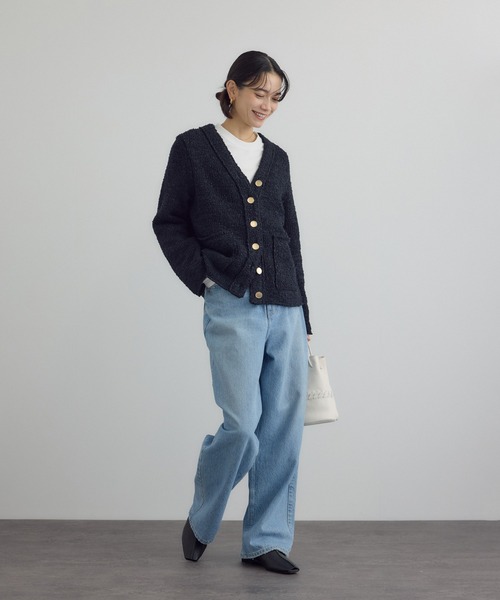 Vネックジャケットカーディガン（カーディガン/ボレロ）｜SALON adam