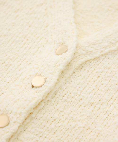 SALON adam et rope'(サロン アダム エ ロペ)の「Vネックジャケットカーディガン(カーディガン/ボレロ・レディース・オフホワイト/ブラック・FREE)」の19枚目の写真