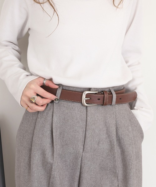 BEVERLY HILLS POLO CLUB（ビバリーヒルズポロクラブ）の「BEVERLY HILLS POLO CLUB シングルピンベルト（ベルト・メンズ・ブラック系/ダークブラウン/ブラウン系/ブラック・FREE/F）」の12枚目の写真