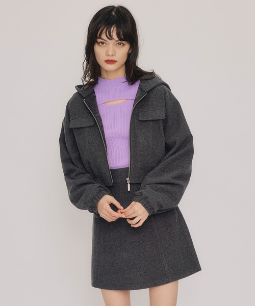 REDYAZEL（レディアゼル）の「【セットアップ可能】ハイウエストフレアミニスカート（スカート・レディース・サックスブルー/アイボリー/チャコールグレー・FREE）」の17枚目の写真