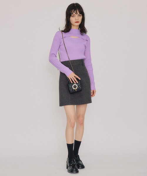 REDYAZEL（レディアゼル）の「【セットアップ可能】ハイウエストフレアミニスカート（スカート・レディース・サックスブルー/アイボリー/チャコールグレー・FREE）」の20枚目の写真