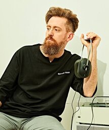 BETTERTHAN88（ベターザン88）の「ルディン オーバーサイズ ウォッシング 20番手 7部Tシャツ バンタブラック（Tシャツ/カットソー）」