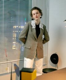 the studio k（ ）の「ダージリンジャケット_グレー（テーラードジャケット）」