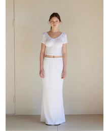ROSE LONG SKIRT / WHITE
