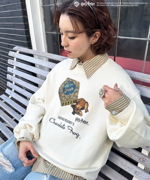 DOUBLE NAME（ダブルネーム）の「【Harry Potter】ハニーデュークス フロントモチーフプルオーバー（その他トップス・レディース・ネイビー/レッド・FREE）」の8枚目の写真