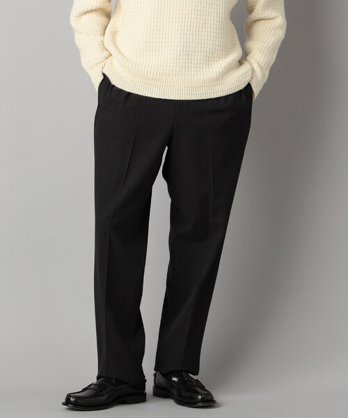 COMME CA MEN（コムサメン）の「【セットアップ対応】ソフトサーモ(R) グレンチェック 2タックパンツ（スラックス・メンズ・チャコールグレー・S/L/M）」の6枚目の写真