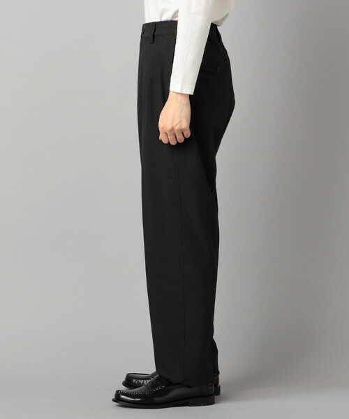 COMME CA MEN（コムサメン）の「【セットアップ対応】ソフトサーモ(R) グレンチェック 2タックパンツ（スラックス・メンズ・チャコールグレー・S/L/M）」の8枚目の写真
