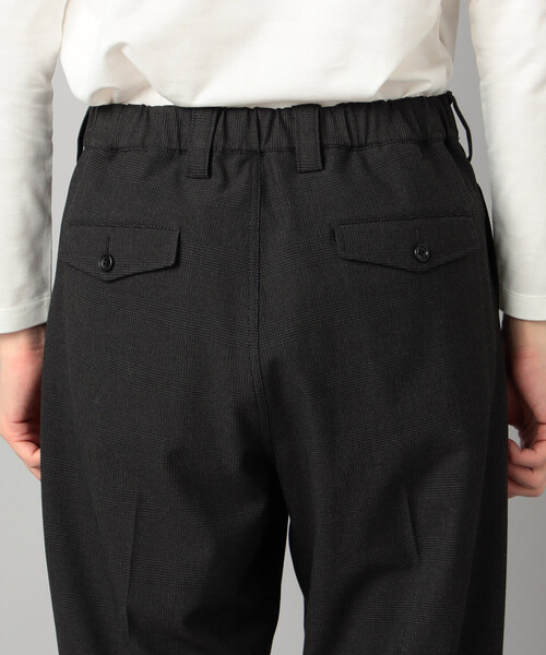 COMME CA MEN（コムサメン）の「【セットアップ対応】ソフトサーモ(R) グレンチェック 2タックパンツ（スラックス・メンズ・チャコールグレー・S/L/M）」の11枚目の写真