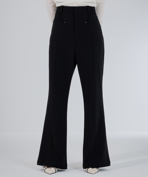 high waist flare pocket pants（ハイウエストフレアポケットパンツ