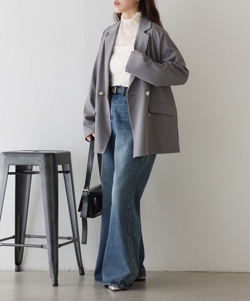 COLONY 2139（コロニートゥーワンスリーナイン）の「ストレッチレースボトルネックプルオーバー（Tシャツ/カットソー・レディース・オフホワイト/ブラック/アイボリー・FREE）」の19枚目の写真