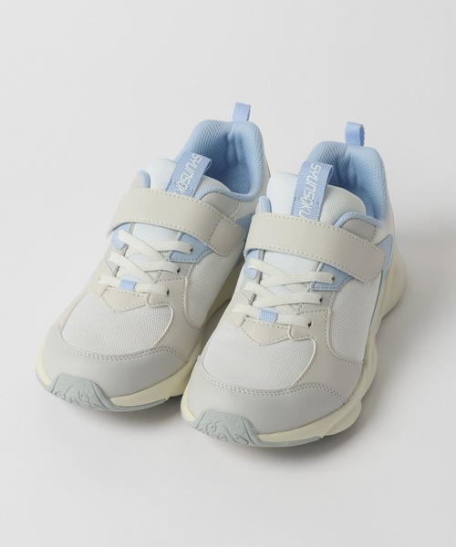 GLOBAL WORK（グローバルワーク）の「瞬足/配色スニーカ/618649（スニーカー・キッズ・オフホワイト/ブラック・22cm/21cm/20cm/19cm/18cm）」の8枚目の写真