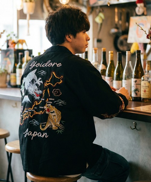 セール】【YOIDORE/酔いどれ】酔虎&酔龍スカシャツ(シャツ/ブラウス セール】【YOIDORE/酔いどれ】酔虎&酔龍スカシャツ(シャツ/ブラウス