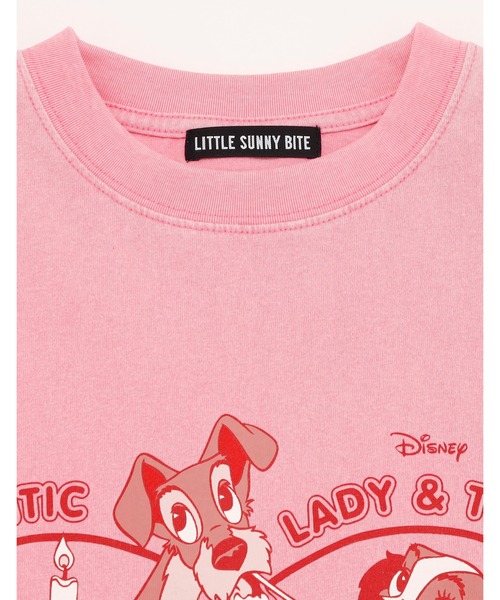 Little sunny bite（リトルサニーバイト）の「《little sunny bite Disney collection》 lady & tramp long tee（Tシャツ/カットソー・レディース・ピンク/クリーム/ブラック・MEDIUM/SMALL）」の13枚目の写真
