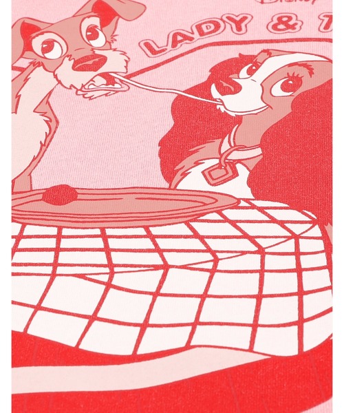 Little sunny bite（リトルサニーバイト）の「《little sunny bite Disney collection》 lady & tramp long tee（Tシャツ/カットソー・レディース・ピンク/クリーム/ブラック・MEDIUM/SMALL）」の15枚目の写真