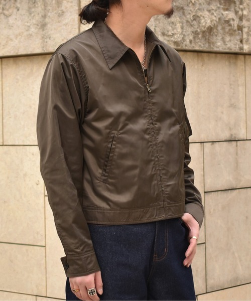 Noen(ノエン)の「ミリタリースイングトップジャケット(ミリタリージャケット・メンズ・ダークカーキ/ブラック・LARGE/MEDIUM)」の10枚目の写真