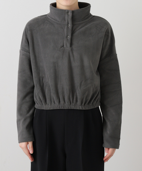 EDIT. FOR LULU（エディットフォールル）の「【SKIN for LULU】fleece top（Tシャツ/カットソー・レディース・ベージュ/チャコールグレー・FREE）」の14枚目の写真