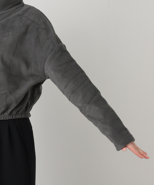 EDIT. FOR LULU（エディットフォールル）の「【SKIN for LULU】fleece top（Tシャツ/カットソー・レディース・ベージュ/チャコールグレー・FREE）」の17枚目の写真