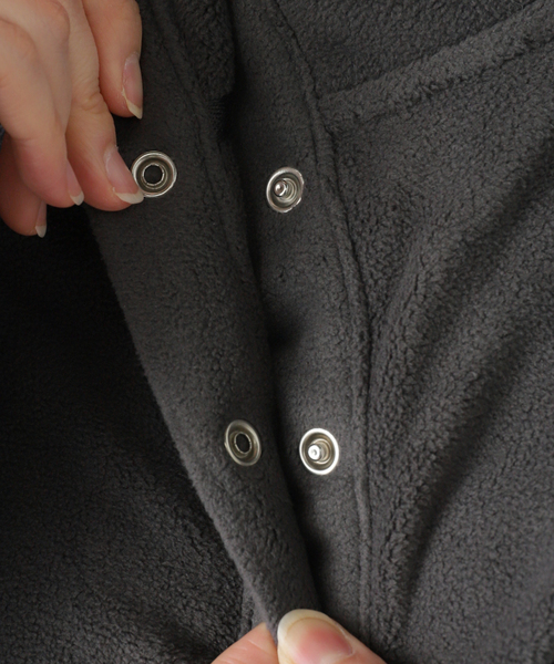 EDIT. FOR LULU（エディットフォールル）の「【SKIN for LULU】fleece top（Tシャツ/カットソー・レディース・ベージュ/チャコールグレー・FREE）」の19枚目の写真