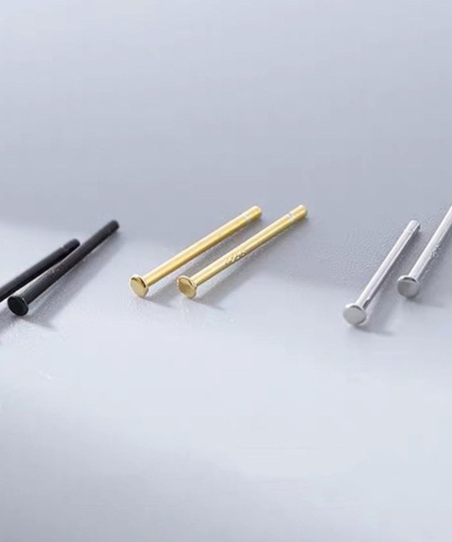 Rennet(レネット)の「【 金属アレルギー対応 】極小シンプルミニマルピアス(ピアス(両耳用)・レディース・シルバー/ブラック/ピンクゴールド/ゴールド・MEDIUM/SMALL)」の21枚目の写真