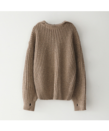 BLUESUNFLOWER（ブルーサンフラワー）の「ラムズウールハンドアーマーフードニットウェア（ニット/セーター）」