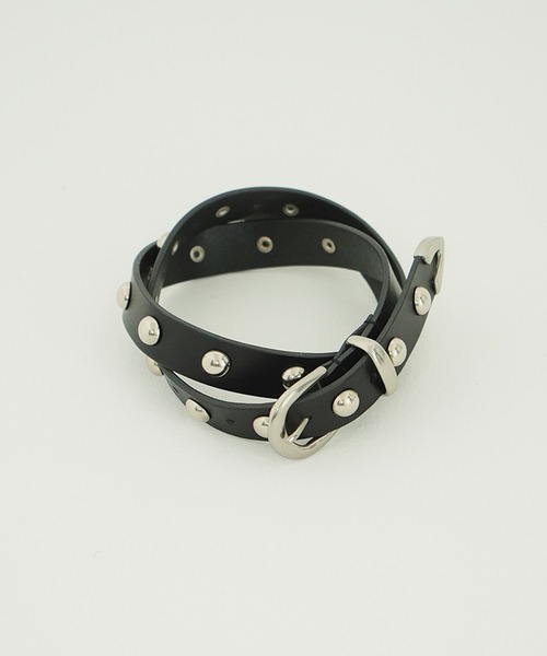 CLANE（クラネ）の「STUDDED BELT（ベルト・レディース・ブラック・F）」の3枚目の写真