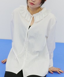 bita.（ビタ）の「フリルネックブラウス（シャツ/ブラウス）」