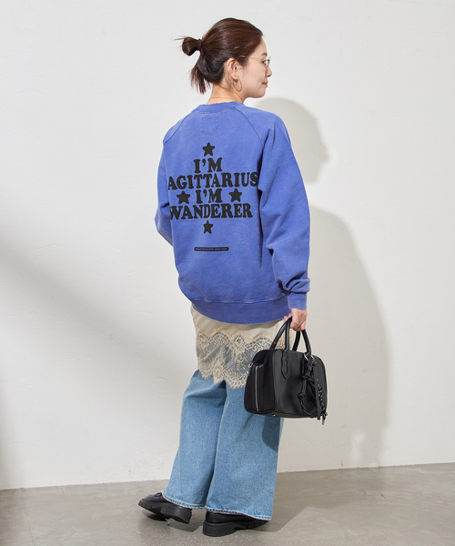 JOURNAL STANDARD（ジャーナルスタンダード）の「【GOODWEAR/グッドウェア】SAGITARIUS SWEAT（スウェット・レディース・ブルー系その他・MEDIUM）」の2枚目の写真