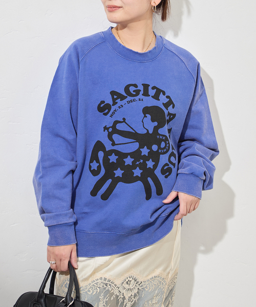 JOURNAL STANDARD（ジャーナルスタンダード）の「【GOODWEAR/グッドウェア】SAGITARIUS SWEAT（スウェット・レディース・ブルー系その他・MEDIUM）」の4枚目の写真
