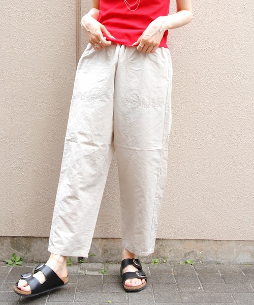 ダントン　コットンリネンイージーパンツ　38　タグ付き DANTON/ダントン コットンリネンイージーパンツ COTTON LINEN EASY