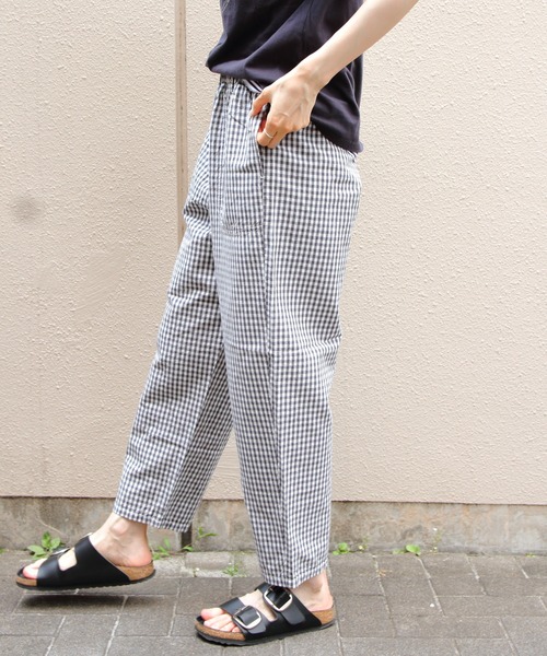 DANTON(ダントン)の「DANTON/ダントン コットンリネンイージーパンツ COTTON LINEN EASY PANTS JD-2540 WEL(その他パンツ・レディース・ナチュラル/ブラック/チャコールグレー・36)」の16枚目の写真